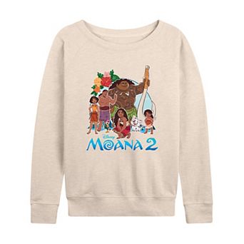 Disney's Moana 2 Women's Group French Terry Long Sleeve Tee