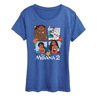 Disney's Moana 2 Women's Group Grid Graphic Tee