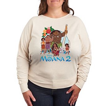 Disney's Moana 2 Plus Size Group French Terry Long Sleeve Tee