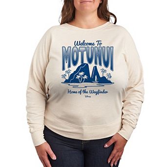 Disney's Moana 2 Plus Size Welcome To Motunui French Terry Long Sleeve Tee