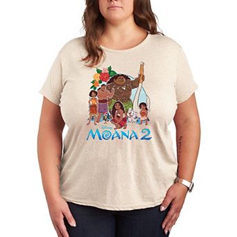 Disney's Moana 2 Plus Size Group Graphic Tee