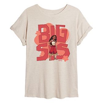 Disney's Moana 2 Juniors' Big Sis Moana Oversized Tee