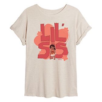 Disney's Moana 2 Simea Juniors' Lil' Sis Oversized Tee