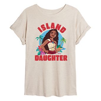 Disney's Moana 2 Juniors' Island Daughter Oversized Tee