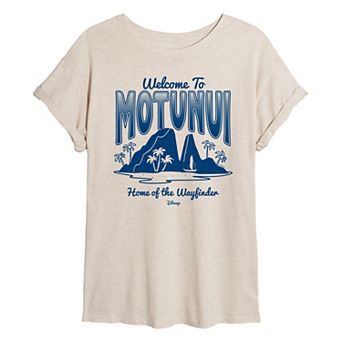 Disney's Moana 2 Juniors' Welcome To Motunui Oversized Tee