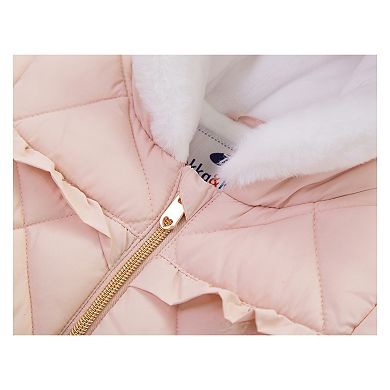 Baby Girl Rokka&Rolla Soft Lining Hooded Puffer Jacket