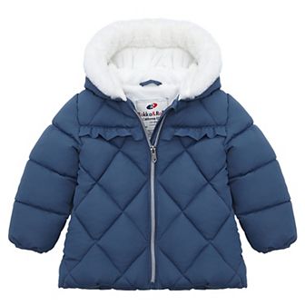 Baby Girl Rokka&Rolla Soft Lining Hooded Puffer Jacket