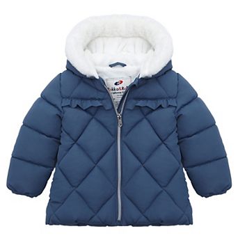 Baby Girl Rokka&Rolla Soft Lining Hooded Puffer Jacket