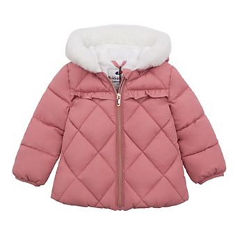 Baby Girl Rokka&Rolla Soft Lining Hooded Puffer Jacket