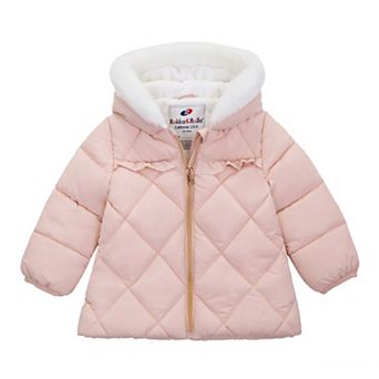 Baby Girl Rokka&Rolla Soft Lining Hooded Puffer Jacket