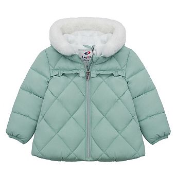 Baby Girl Rokka&Rolla Soft Lining Hooded Puffer Jacket