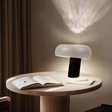 Kingpin 10" Modern Led Table Lamp With Marble Base