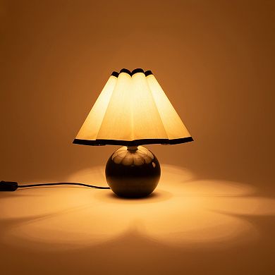 Brightech Blair 10" Led Midcentury Table Lamp With Marble Base
