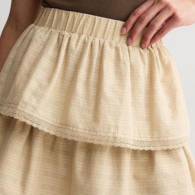 Juniors' SO® Tiered Mini Skirt