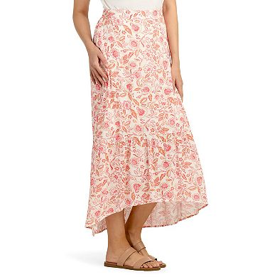 Women's AB Studio Pull-On High-Low Hem Skirt
