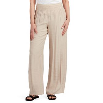 Women's AB Studio Novelty Elastic Waistband Pants