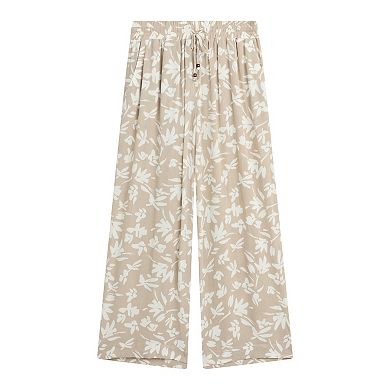 Women's AB Studio Tie-Front Elastic Waistband Cropped Pants