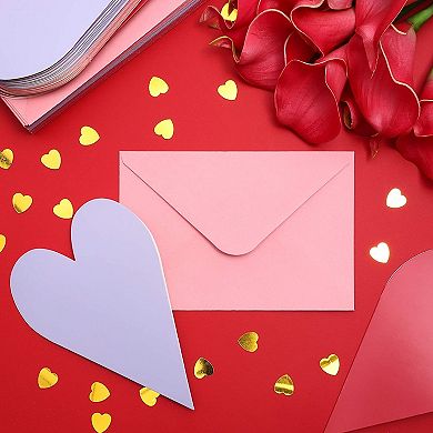 36x Valentine's Day Greeting Card Heart Shaped Bulk With Envelopes For Kids 4x6