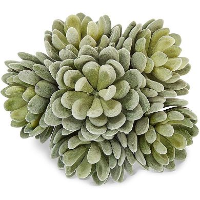 6x Artificial Succulents Unpotted Faux Echeveria Succulent Plants Green, 5 Inch