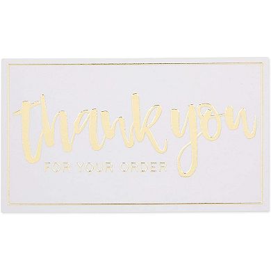 200 Pack Thank You For Your Order Cards For Small Business, 3.5x2 Inches