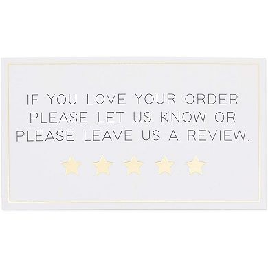 200 Pack Thank You For Your Order Cards For Small Business, 3.5x2 Inches