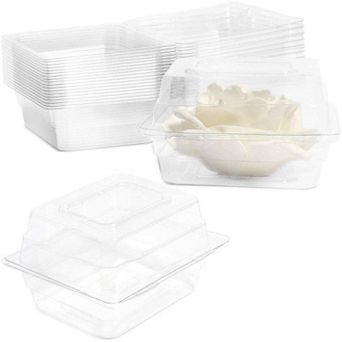 20 Pack Clear Flower Boxes For Corsage, Prom And Wedding Craft Container