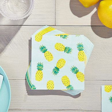 Pineparty Cocktail Napkins (5 In, 100 Pack)