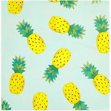 Pineparty Cocktail Napkins (5 In, 100 Pack)