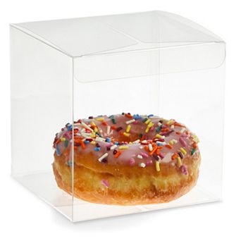 30-pack Clear Gift Boxes For Wedding, Baby Shower, Birthday Party (4x4x4 In)