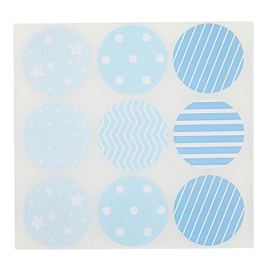 36 Pack Blue Gift Bags For Baby Shower Party Favors, 5.5 X 9 X 3.15 In