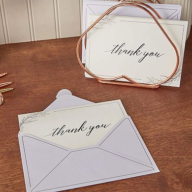 Sympathy Thank You Cards with Envelopes and Stickers (4 x 6 In, 48 Pack)