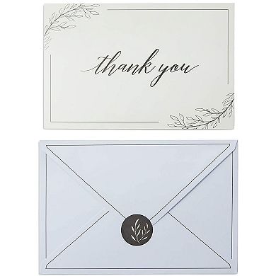 Sympathy Thank You Cards with Envelopes and Stickers (4 x 6 In, 48 Pack)