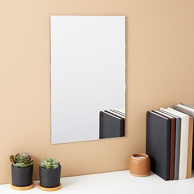2 Pack Acrylic Mirror Sheets For Wall Decor, 3mm Shatter Resistant Tiles, 17x11"