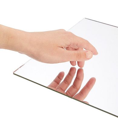 2 Pack Acrylic Mirror Sheets For Wall Decor, 3mm Shatter Resistant Tiles, 17x11"