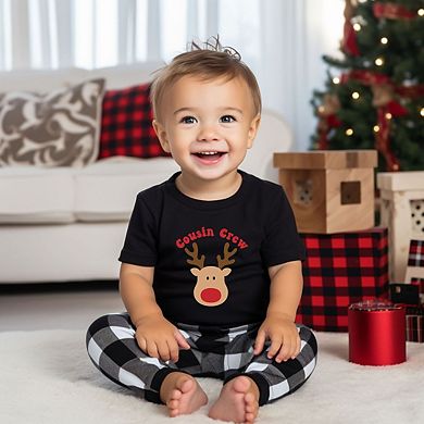 Cousin Crew Reindeer Toddler Short Sleeve Graphic Tee