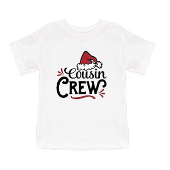 Cousin Crew Santa Hat Toddler Short Sleeve Graphic Tee