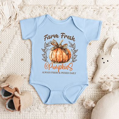 Coquette Farm Fresh Pumpkin Baby Bodysuit