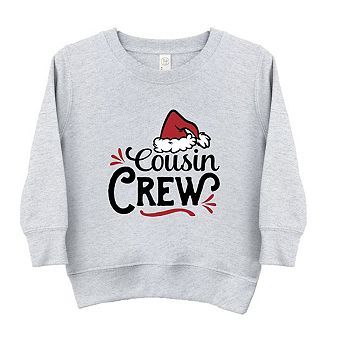 Cousin Crew Santa Hat Toddler Graphic Sweatshirt