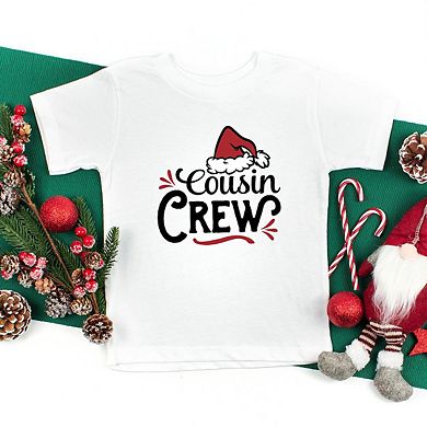 Cousin Crew Santa Hat Youth Short Sleeve Graphic Tee