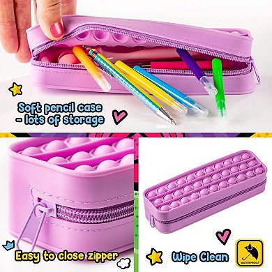 Fidget Pop Stationery Set, Pop Fidget Toy Set With Fidget Notebook