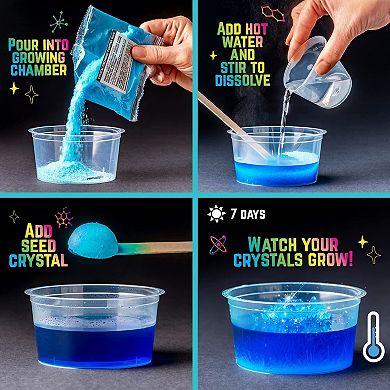 18-Pieces Crystal Growing Kit, Terrarium, Unicorn Gifts, Ideal Holiday Gift