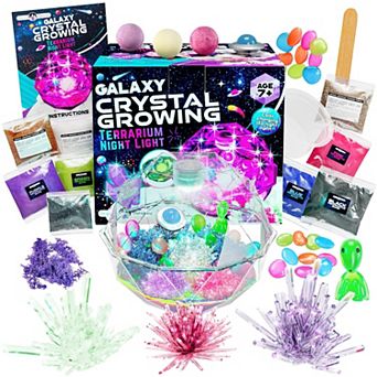 31 pc Grow Your Own Crystals Galaxy Terrarium Kit, Ideal Holiday Gift