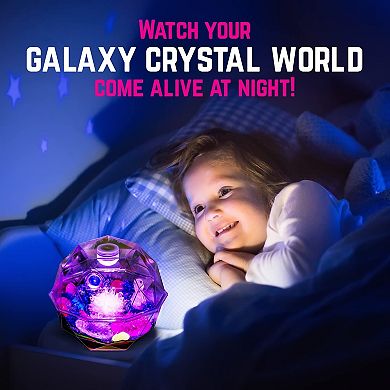 31-Pieces Grow Your Own Crystals Galaxy Terrarium Kit, Ideal Holiday Gift