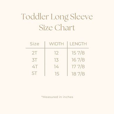 Coquette Fall Pumpkin Chart Toddler Long Sleeve Graphic Tee