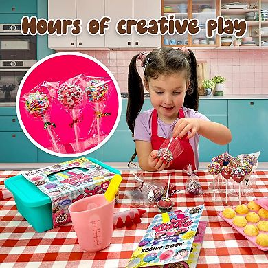Cake Pop Craze Kit, Kids Baking Set, With Cake Pop Mold, Kit Stand And Gift Bags