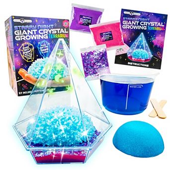 Starry Night Giant Crystal Terrarium Kit:- Comes With Glow In The Dark Stickers