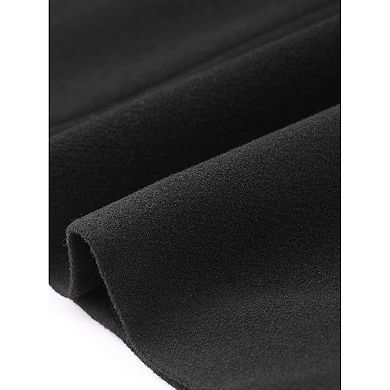 Stand Collar Coat For Women's Double Breasted Pocket Long Sleeve Winter Coats