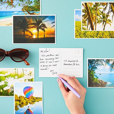 40 Pack Blank Nature Postcards Bulk For Mailing, 20 Nature Designs, 4x6 In