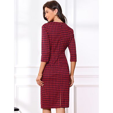 Women's Elegant Cinched Waist Bodycon Dress