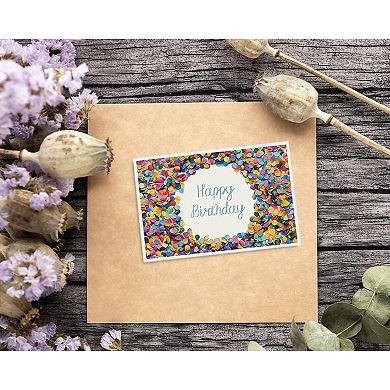 48 Birthday Greeting Card Bulk Blank Inside W/envelopes 6 Colorful Photos, 4"x6"